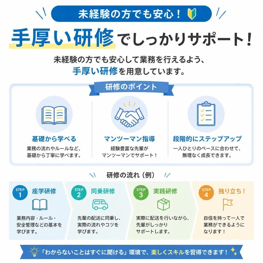 2. 未経験者歓迎！充実した研修制度