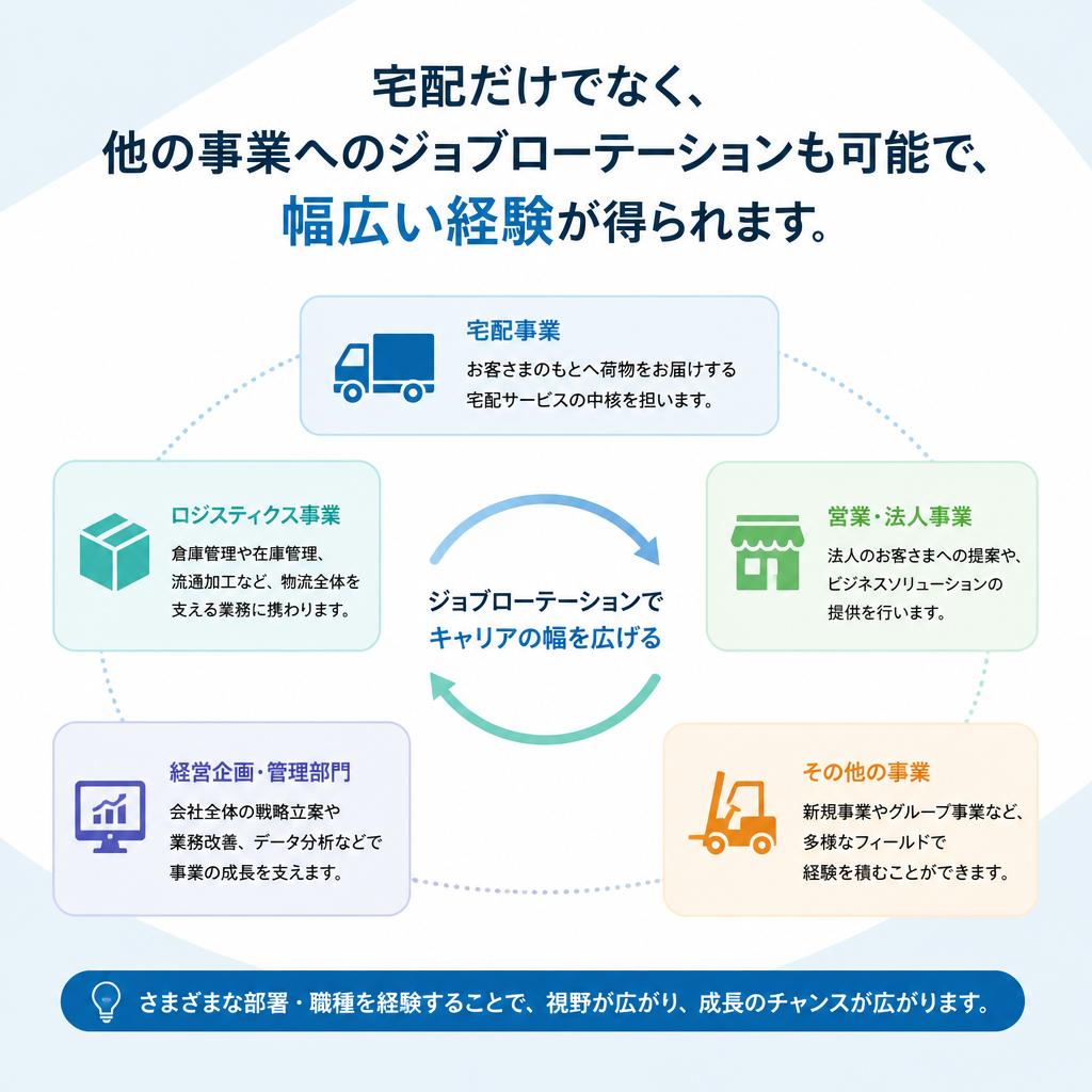 さまざまな業務にチャレンジできる